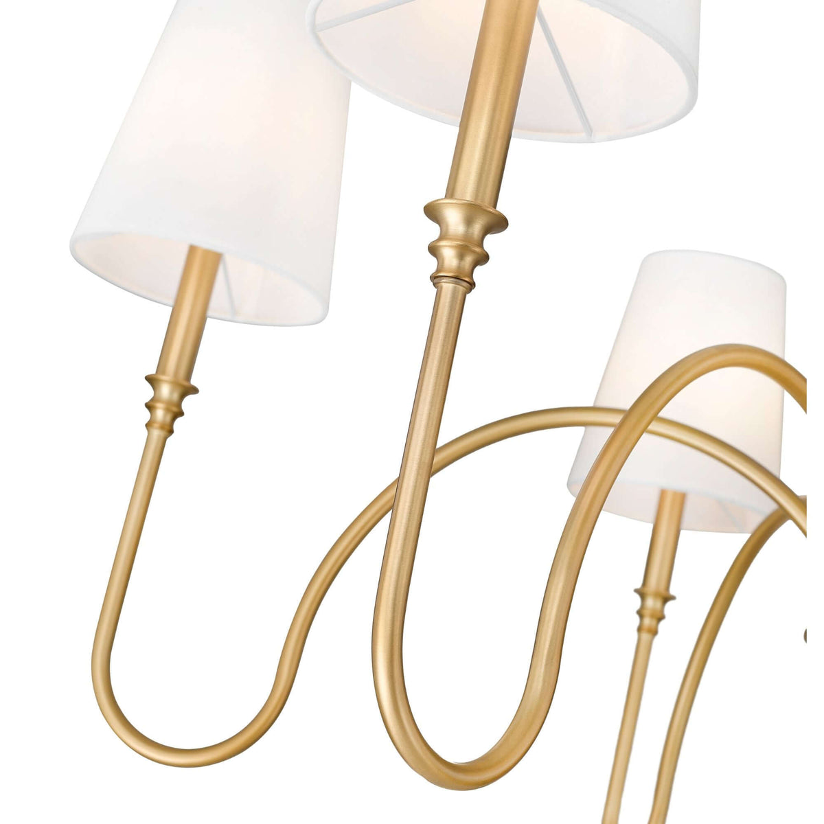 Jisele 6 Light Chandelier Rubbed Brass