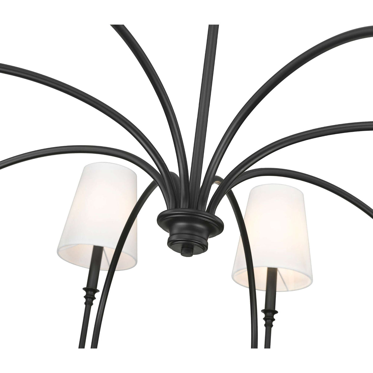 Jisele 8 Light Chandelier Matte Black