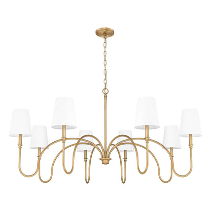 Jisele 8 Light Chandelier Rubbed Brass