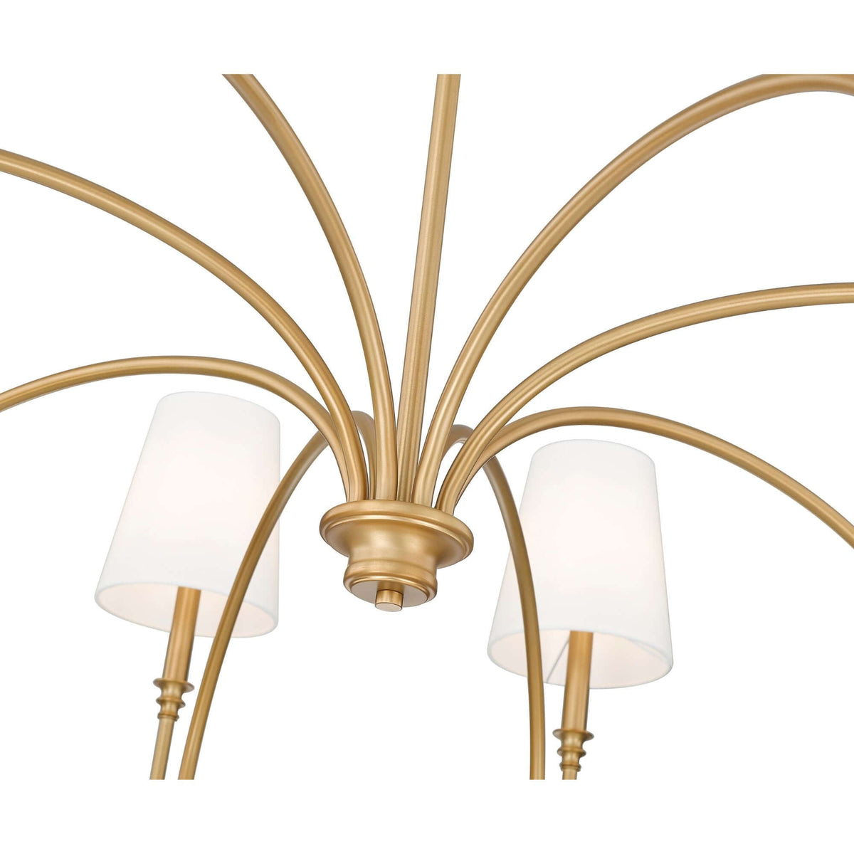 Jisele 8 Light Chandelier Rubbed Brass
