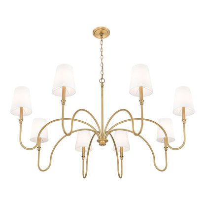 Jisele 8 Light Chandelier Rubbed Brass