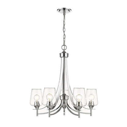 Joliet 5 Light Chandelier Chrome
