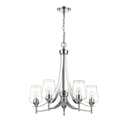 Joliet 5 Light Chandelier Chrome