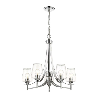 Joliet 5 Light Chandelier Chrome