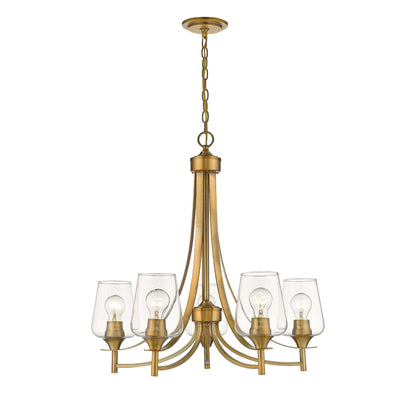 Joliet 5 Light Chandelier Olde Brass