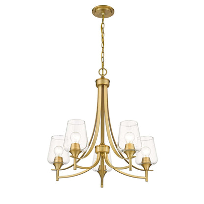 Joliet 5 Light Chandelier Olde Brass