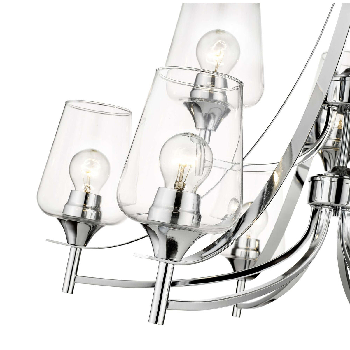 Joliet 9 Light Chandelier Chrome