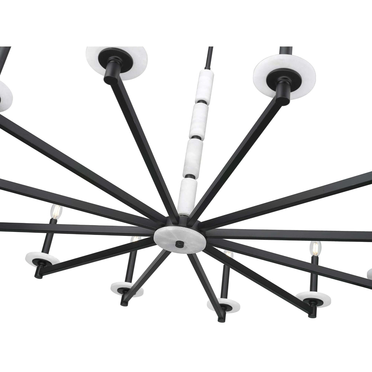 Kaden 12 Light Chandelier Matte Black