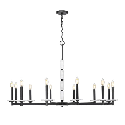 Kaden 12 Light Chandelier Matte Black