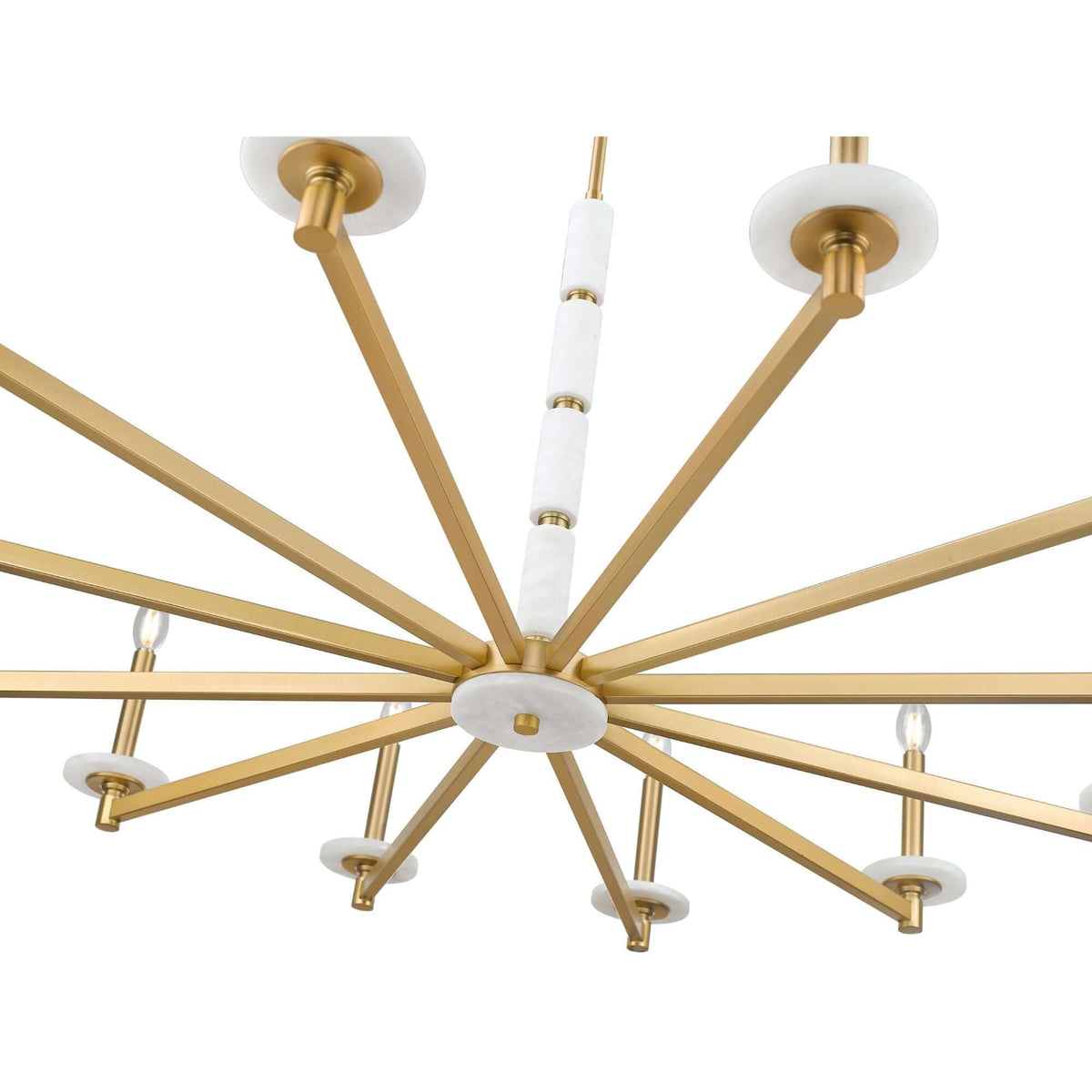 Kaden 12 Light Chandelier Modern Gold