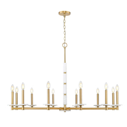 Kaden 12 Light Chandelier Modern Gold