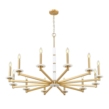 Kaden 12 Light Chandelier Modern Gold