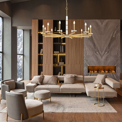 Kaden 12 Light Chandelier Modern Gold