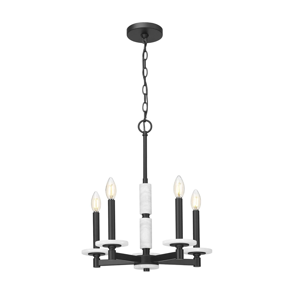 Kaden 5 Light Chandelier Matte Black