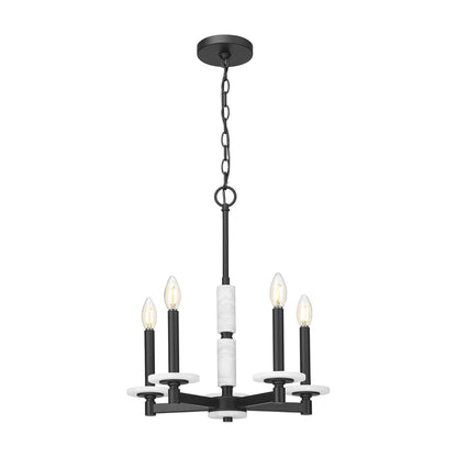 Kaden 5 Light Chandelier Matte Black