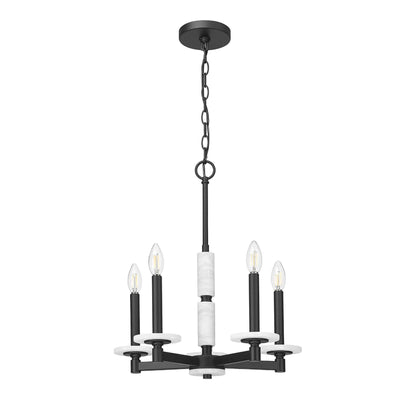 Kaden 5 Light Chandelier Matte Black