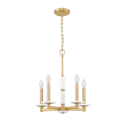 Kaden 5 Light Chandelier Modern Gold
