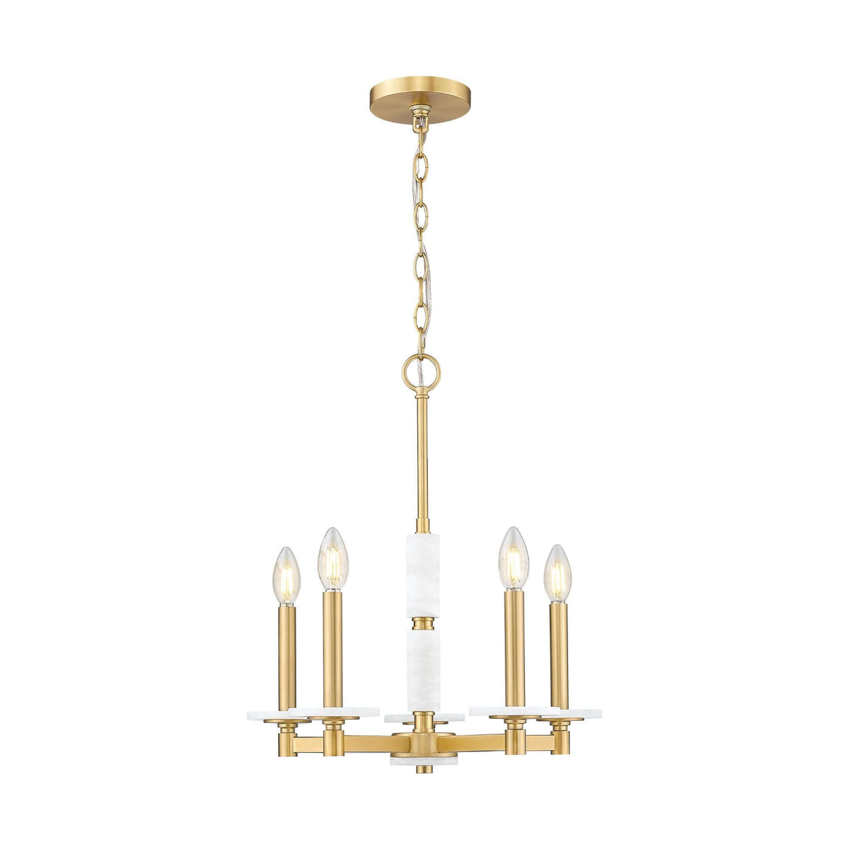 Kaden 5 Light Chandelier Modern Gold