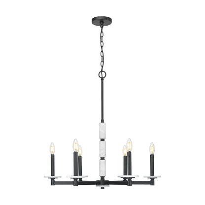 Kaden 6 Light Chandelier Matte Black