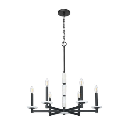Kaden 6 Light Chandelier Matte Black