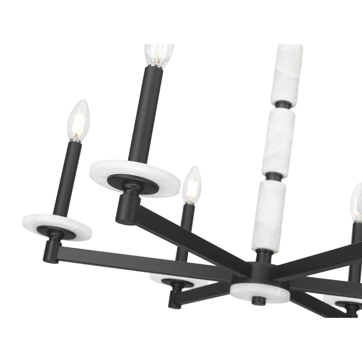 Kaden 6 Light Chandelier Matte Black