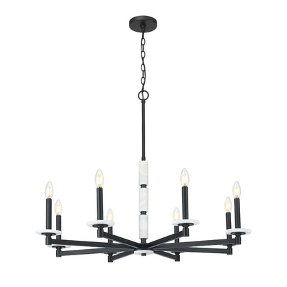 Kaden 8 Light Chandelier Matte Black