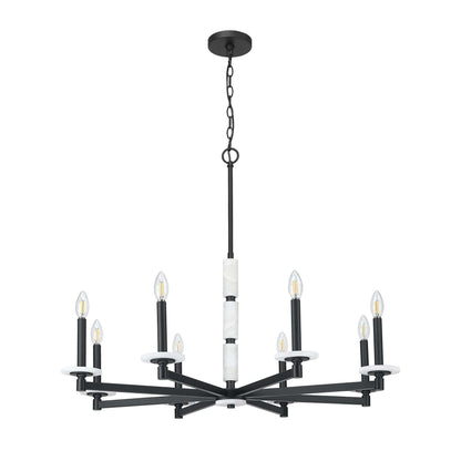 Kaden 8 Light Chandelier Matte Black