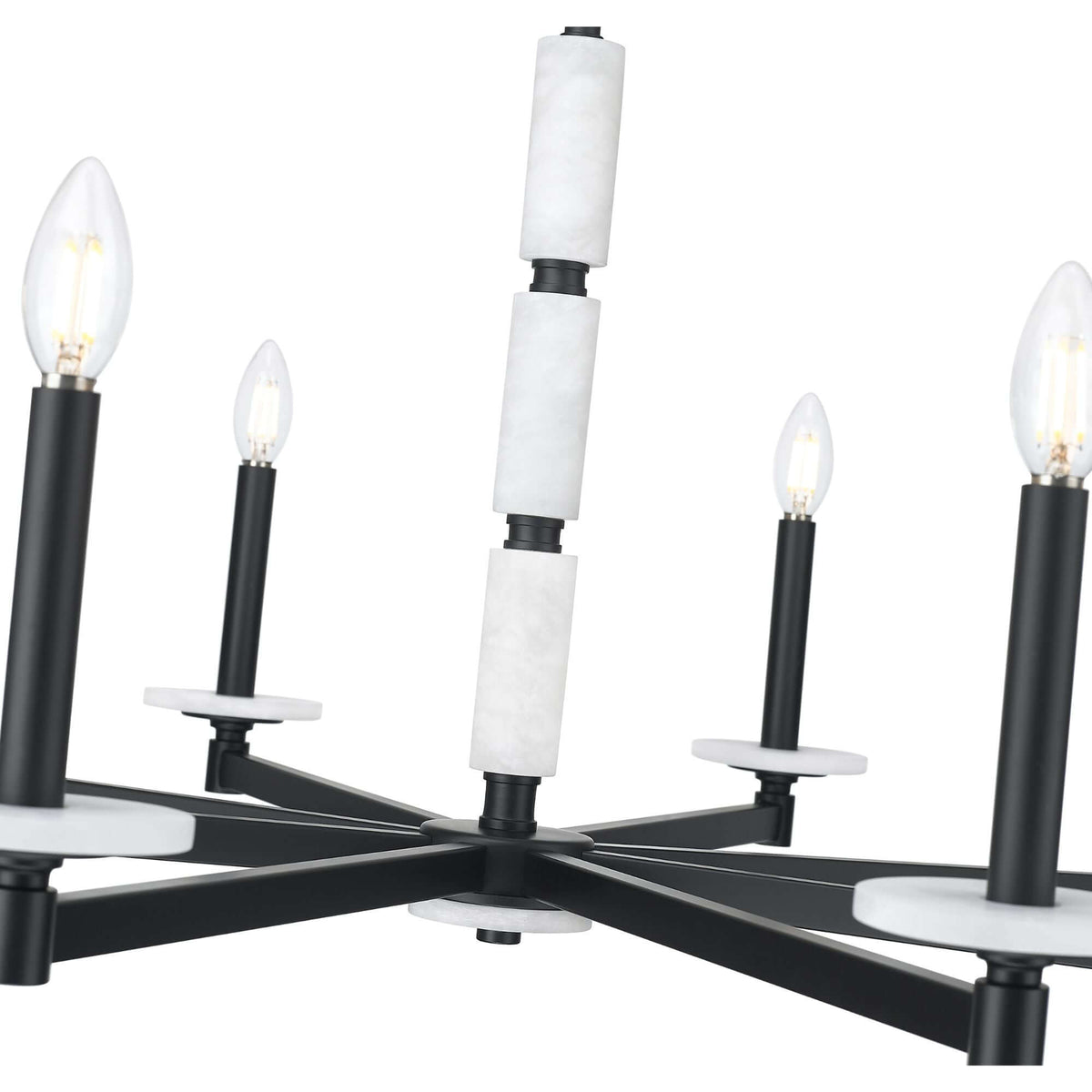Kaden 8 Light Chandelier Matte Black