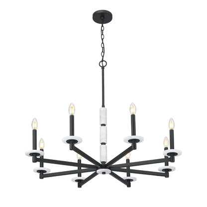 Kaden 8 Light Chandelier Matte Black
