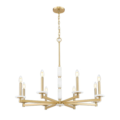 Kaden 8 Light Chandelier Modern Gold