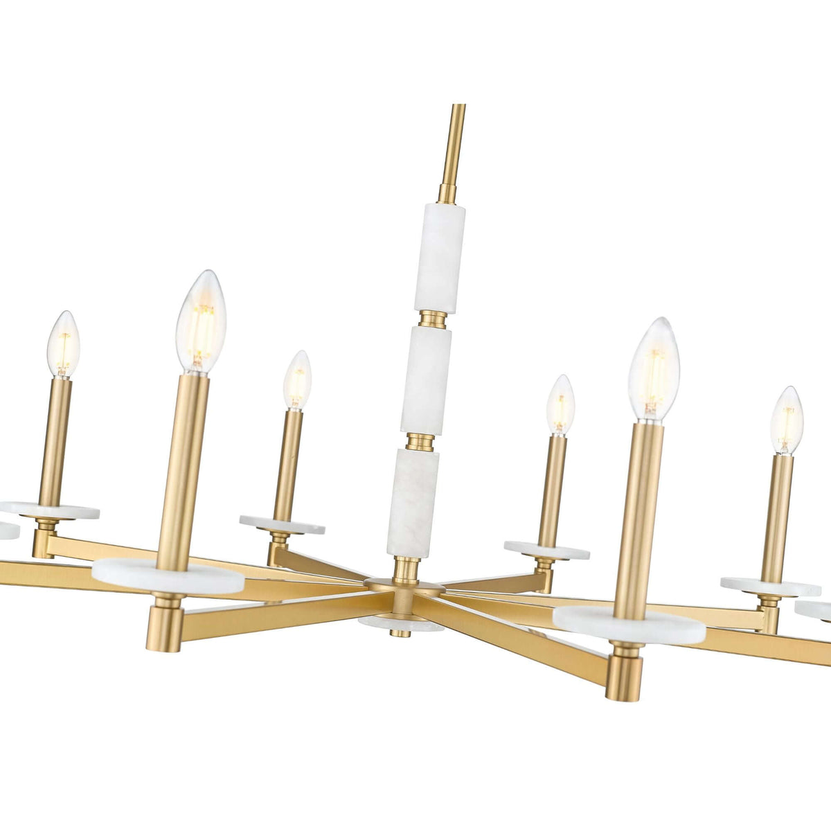Kaden 8 Light Chandelier Modern Gold