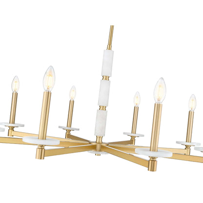 Kaden 8 Light Chandelier Modern Gold