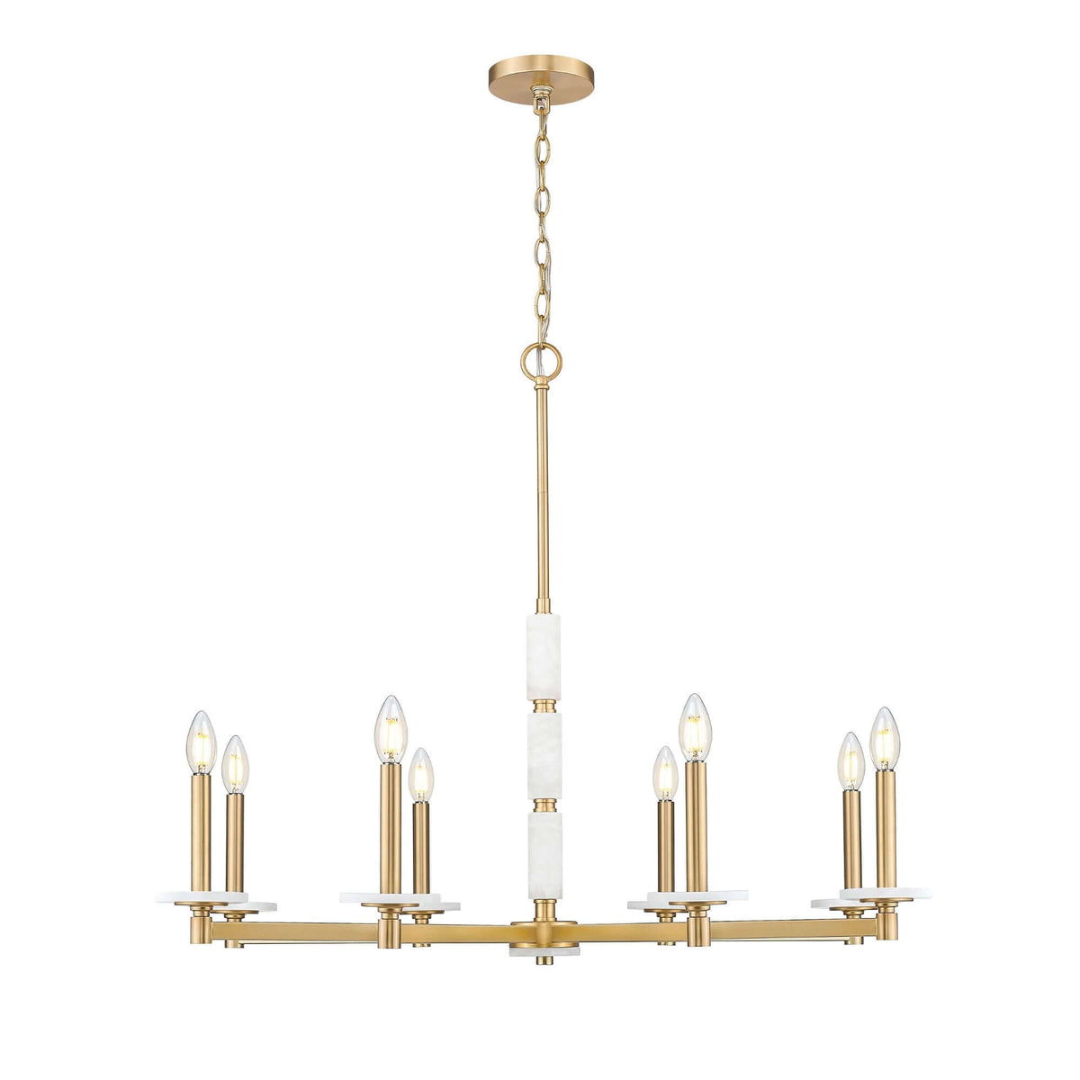 Kaden 8 Light Chandelier Modern Gold
