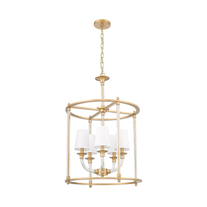Katerina 5 Light Chandelier Rubbed Brass