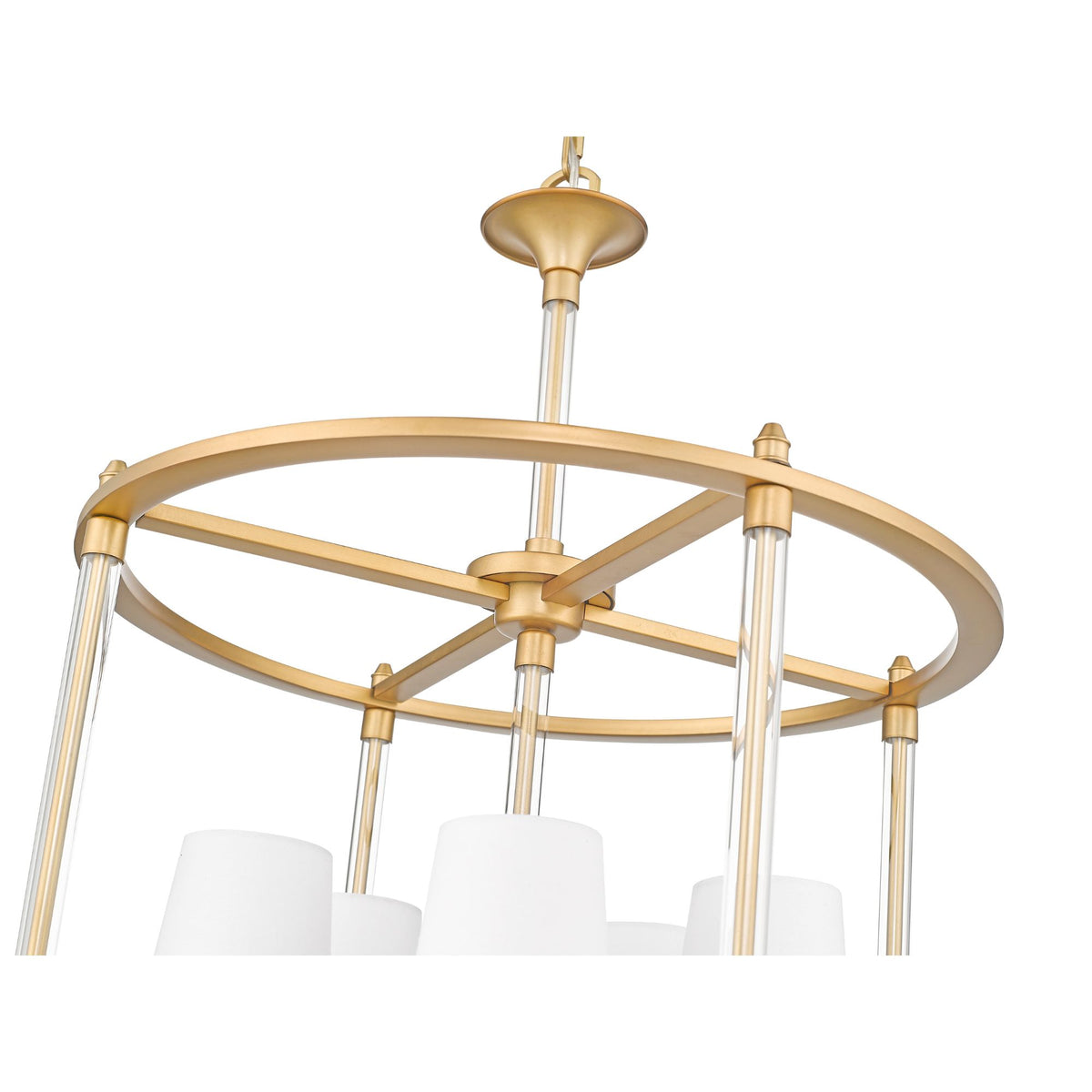 Katerina 5 Light Chandelier Rubbed Brass