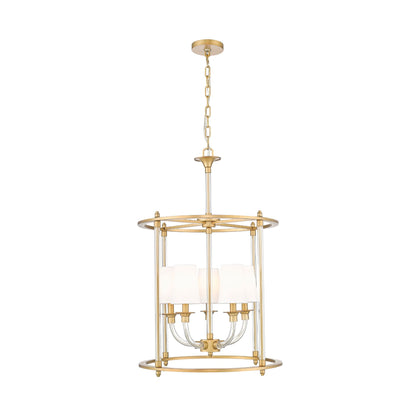Katerina 5 Light Chandelier Rubbed Brass