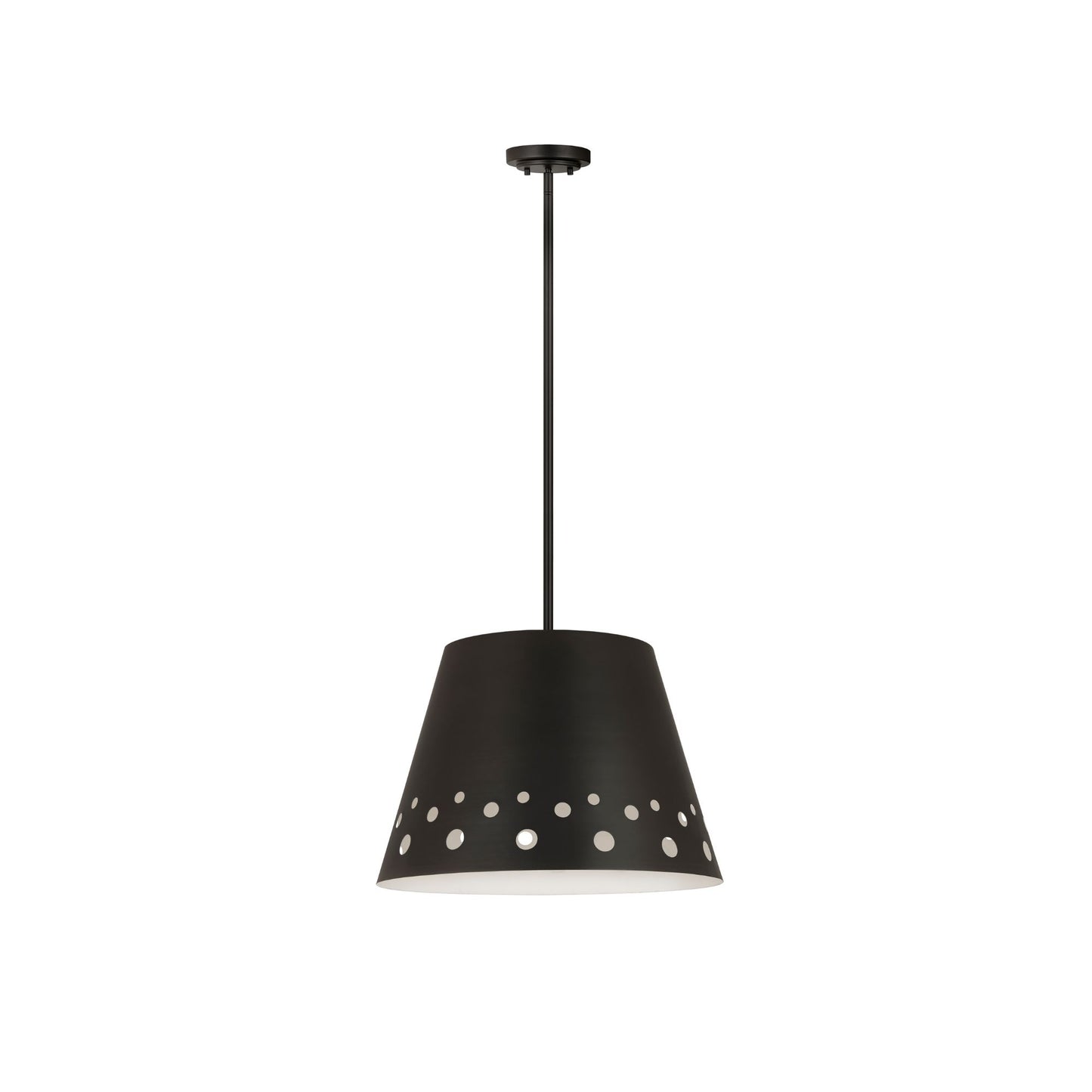 Katie 1 Light Chandelier Matte Black