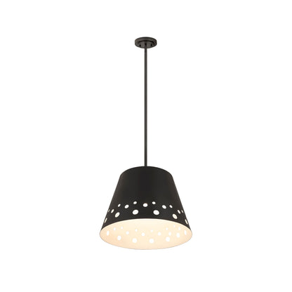 Katie 1 Light Chandelier Matte Black