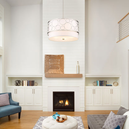 Kendall 5 Light Chandelier Brushed Nickel