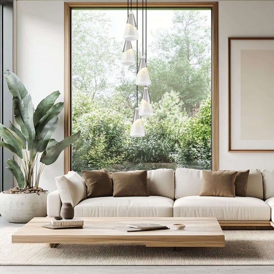 Aimie 5 Light Chandelier Brushed Nickel