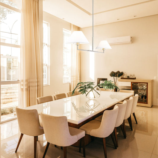 Leila 2 Light Chandelier Brushed Nickel