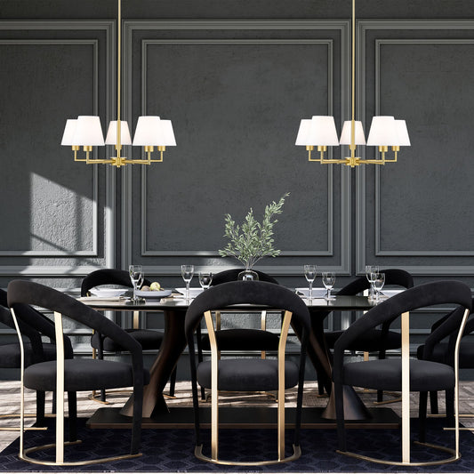 Leila 5 Light Chandelier Luxe Gold