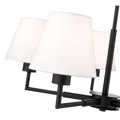 Leila 5 Light Chandelier Matte Black