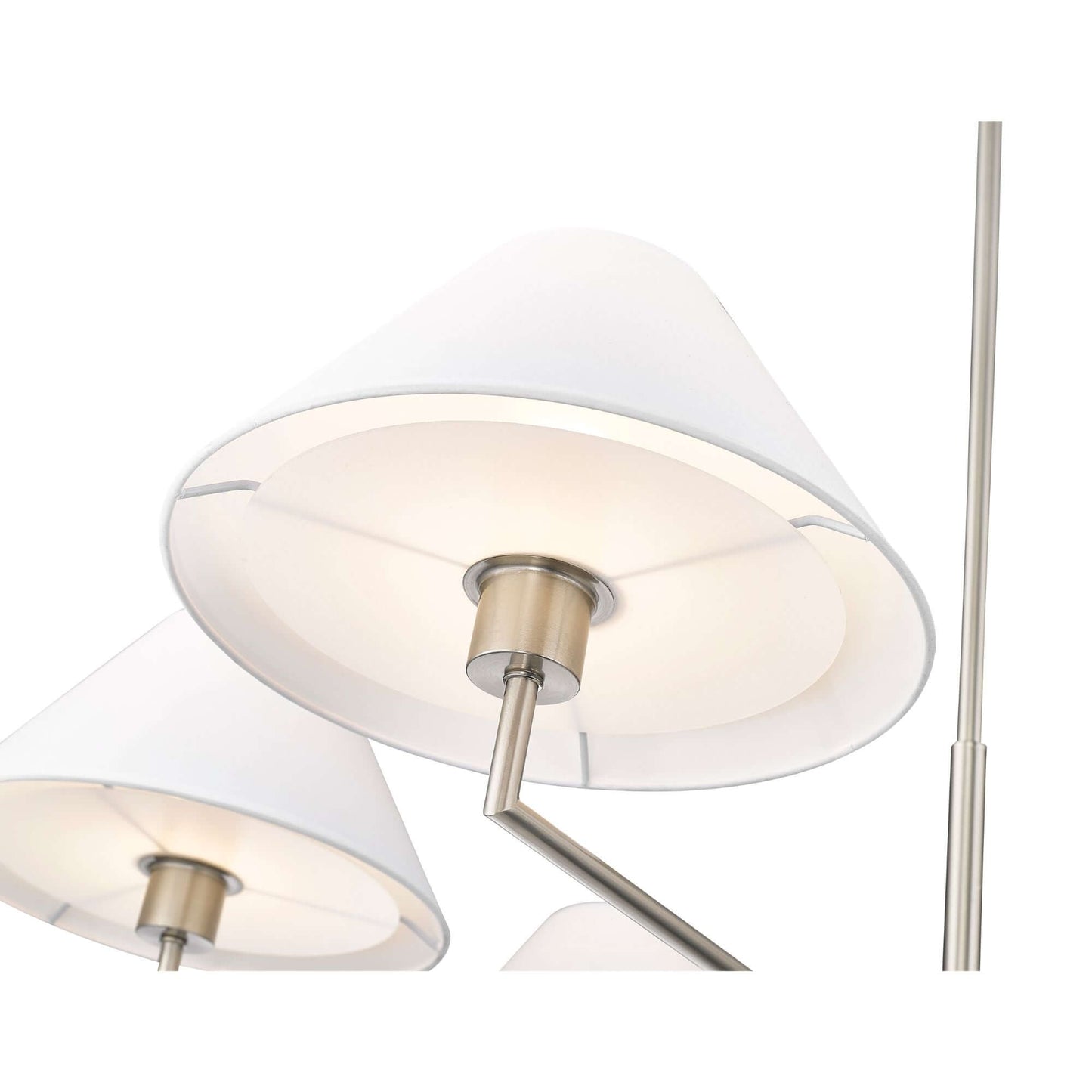 Leila 6 Light Chandelier Brushed Nickel