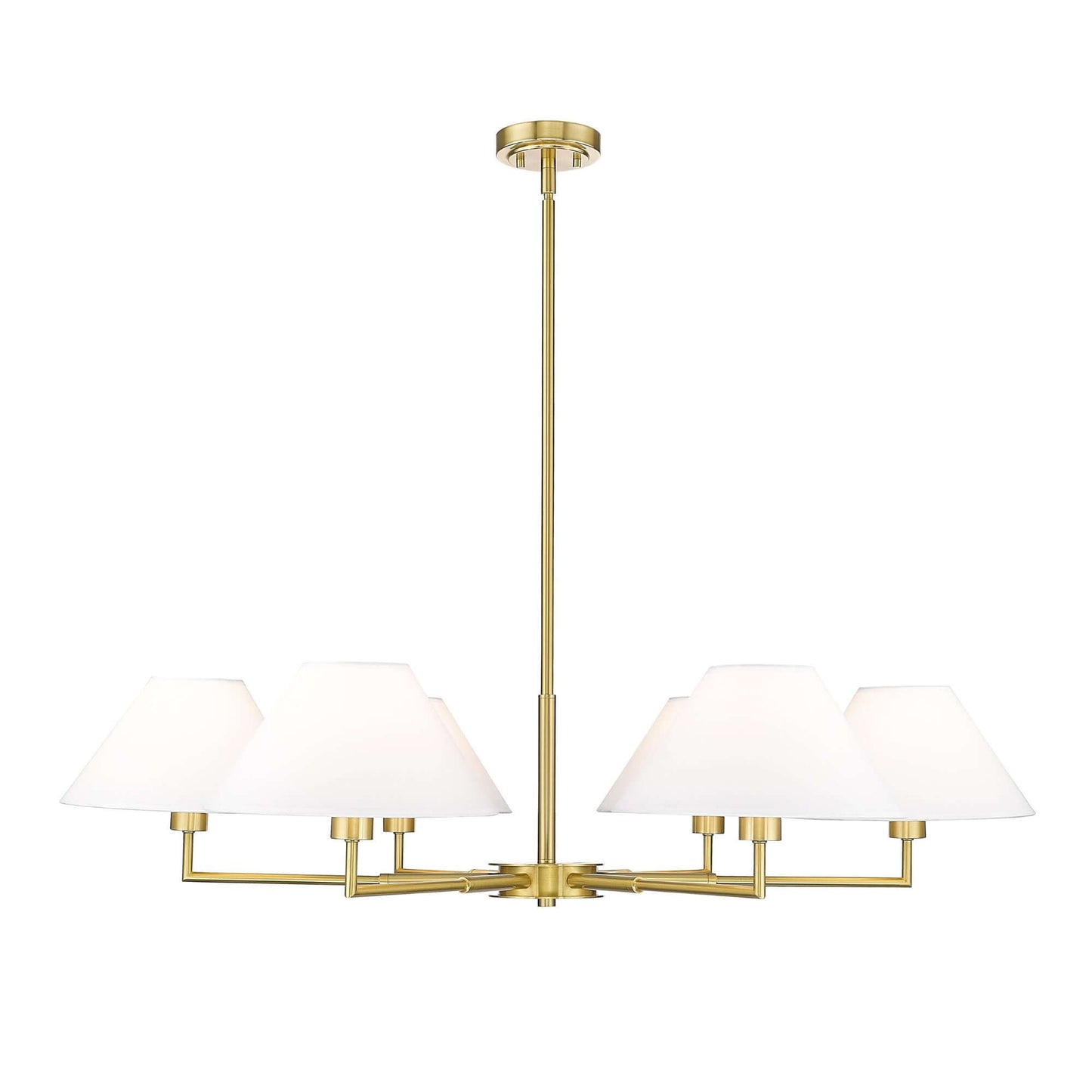 Leila 6 Light Chandelier Luxe Gold
