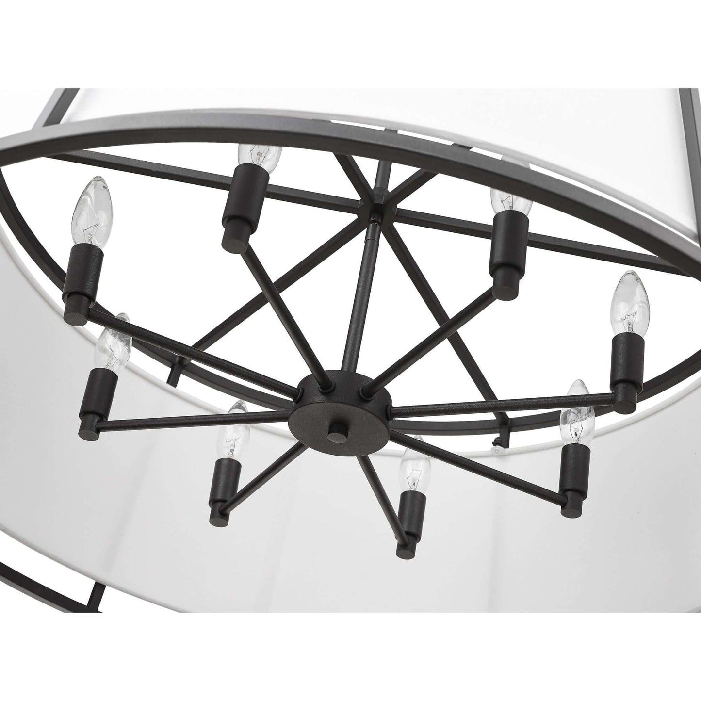 Lenyx Pendant 8 Light Chandelier Iron Ore