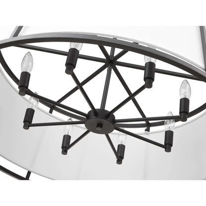 Lenyx Pendant 8 Light Chandelier Iron Ore