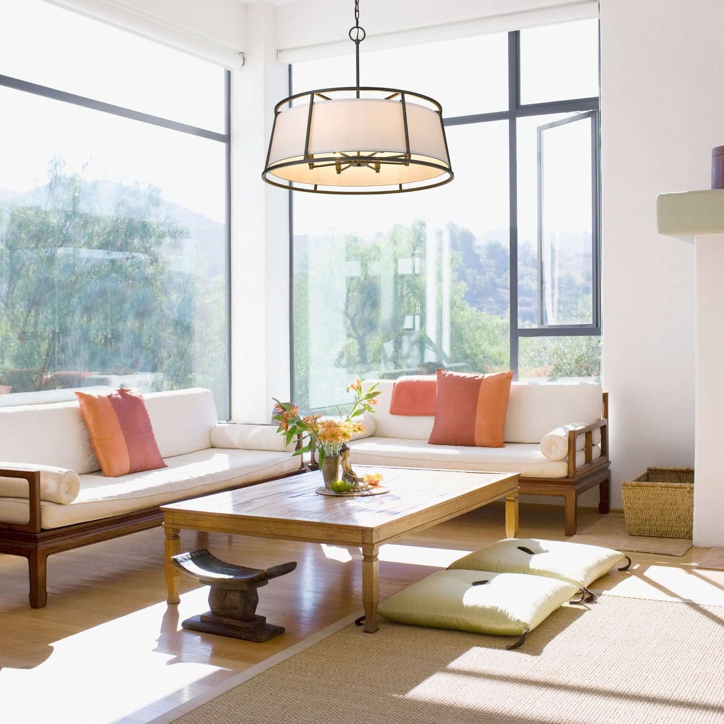 Lenyx Pendant 8 Light Chandelier Iron Ore