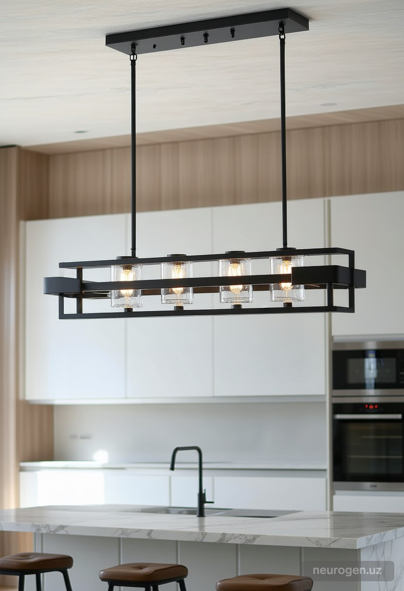 Lyra 4-Light Kitchen Island Chandelier 36"
