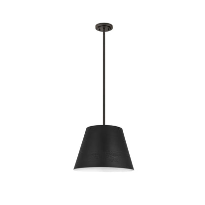 Maddox 1 Light Chandelier Matte Black
